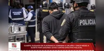 Chiclayo: condenan a sujeto por agredir a efectivo policial durante operativo Chiclayo: condenan a sujeto por agredir a efectivo policial durante operativo