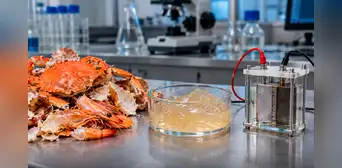 Científicos convierten cáscaras de cangrejos y camarones en gel para almacenar energía: una batería logró 99,7% de eficiencia