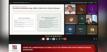 Corte de Lambayeque culmina ciclo de formación para orientadoras judiciales