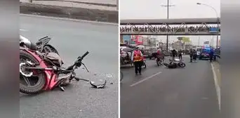 Motociclista muere en accidente de tránsito y genera fuerte tráfico en la Panamericana Norte