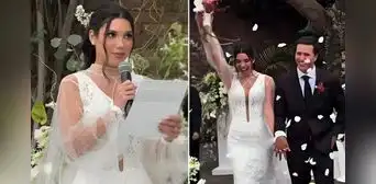 Mafer Neyra, ex de Hugo García, se casa con Ernesto Cabieses y le dedica románticos votos: "Desde los 12 años conocí al amor de mi vida"