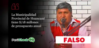 No, el presupuesto anual de la Municipalidad Provincial de Huancané no es de S/18 millones No, el presupuesto anual de la Municipalidad Provincial de Huancané no es de S/18 millones