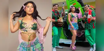Milena Warthon se mostró orgullosa de grabar una canción junto a Los Mirlos, leyenda de la cumbia peruana: “Qué lindo que confíen en mi trabajo”
