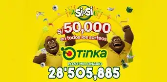 Resultados de La Tinka del miércoles 16 septiembre: números ganadores, premios del Pozo Millonario, boliyapa, S/50.000 y más Resultados de La Tinka del miércoles 16 septiembre: números ganadores, premios del Pozo Millonario, boliyapa, S/50.000 y más