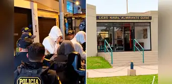 Diez escolares fueron retenidos por presunta agresión sexual contra compañero de 16 años en colegio Liceo Naval en San Borja