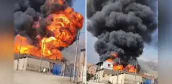 San Juan de Lurigancho: voraz incendio consume depósito de tíner en Jicamarca y moviliza 10 unidades de bomberos