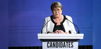 Michelle Bachelet retira su candidatura a la Secretaría General de la ONU tras quedar rezagada en las votaciones Michelle Bachelet retira su candidatura a la Secretaría General de la ONU tras quedar rezagada en las votaciones