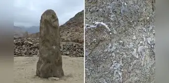 El daño podría ser irreversible: arruinan con cera caliente monumentos del Precerámico por falsos rituales de amor El daño podría ser irreversible: arruinan con cera caliente monumentos del Precerámico por falsos rituales de amor