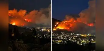 Fuerte incendio forestal arrasa 60 hectáreas cerca de Villa de Leyva, uno de los pueblos más visitados de Colombia