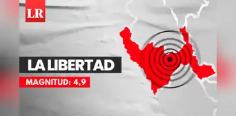 Temblor en La Libertad: sismo de magnitud 4,9 remeció Salaverry esta noche, según IGP