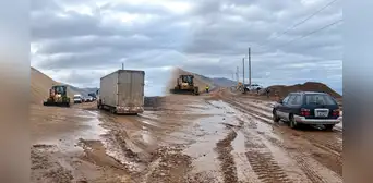 Lluvias en el sur provocan huaico en el kilómetro 316 de la Costanera Sur entre Tacna y Moquegua Lluvias en el sur provocan huaico en el kilómetro 316 de la Costanera Sur entre Tacna y Moquegua