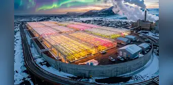 Los agricultores comenzaron a cultivar plátanos y fresas en un país cubierto de hielo durante casi todo el año