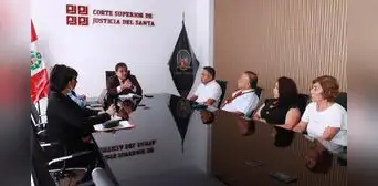 Corte del Santa y sindicato acuerdan acciones para fortalecer el servicio de justicia Corte del Santa y sindicato acuerdan acciones para fortalecer el servicio de justicia
