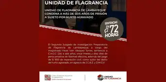 Lambayeque: condenan a casi 7 años de prisión por hurto agravado de trimóvil Lambayeque: condenan a casi 7 años de prisión por hurto agravado de trimóvil