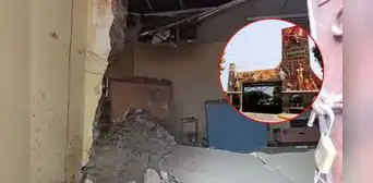 Colapsan pared y techo en la Universidad Nacional de Trujillo ante alerta por lluvias de El Niño