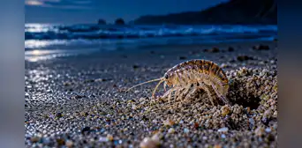 Lo que ocurre bajo la arena cada noche: las pulgas de mar mueven hasta 50 kg de arena por metro de playa al día, según estudio