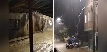 Máncora: intensa lluvia de 20 minutos provoca aniegos y afecta tránsito en la Panamericana Norte