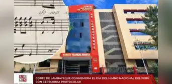 Corte de Lambayeque conmemora el Día del Himno Nacional del Perú con ceremonia protocolar Corte de Lambayeque conmemora el Día del Himno Nacional del Perú con ceremonia protocolar