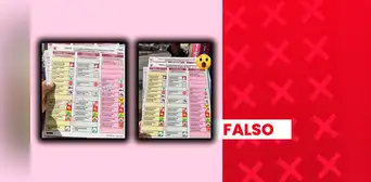 Es falso que estas fotografías muestren la cédula de votación real de las ERM 2026 en Sicuani, Canchis, Cusco