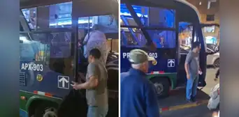 Ataque a bus de la empresa Machupicchu en la av. Universitaria deja heridos a chofer y pasajera