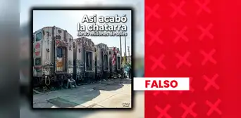 Es falsa la imagen que muestra los trenes de Caltrain como “chatarra” abandonada: fue generada con inteligencia artificial