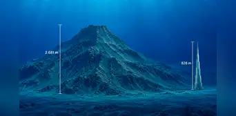 El gigantesco monte submarino entre Perú y Chile que se eleva más de 2,4 km y triplica la altura del edificio más alto del mundo