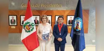 Vicepresidenta del TC Luz Pacheco realizó una visita protocolar al presidente de la Corte Superior de Justicia de Sullana Vicepresidenta del TC Luz Pacheco realizó una visita protocolar al presidente de la Corte Superior de Justicia de Sullana