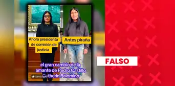 Es falso que Catherin Palomino aparezca en una antigua foto con un arma blanca: imagen fue generada con IA