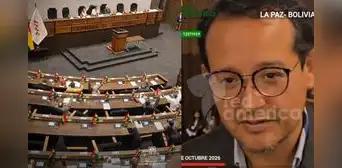 Diplomático peruano estuvo en el Congreso de Bolivia durante sesión por arresto de fiscal que investigaba a Cerimedo