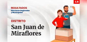 Resultados en San Juan de Miraflores, según la ONPE: conoce quién es el virtual alcalde del distrito Resultados en San Juan de Miraflores, según la ONPE: conoce quién es el virtual alcalde del distrito