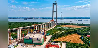China busca el récord del puente colgante más largo del mundo: tendrá un tramo de 2.300 metros, unirá 3 ciudades y abriría en 2028