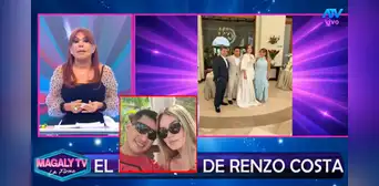 Magaly Medina ‘traiciona’ a su amigo Renzo Costa y expone fotos de su boda secreta con Thalía Alva: “No podía dejar de decirles”