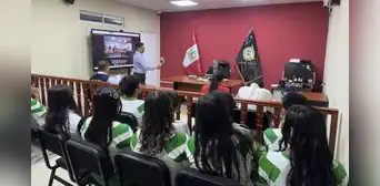 Tumbes: Ruta de la Flagrancia acerca el sistema de justicia a escolares