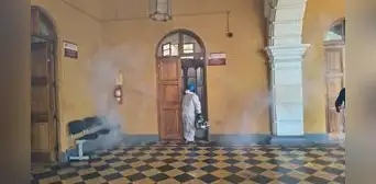 La Libertad: Corte fumiga sedes judiciales para reforzar la prevención sanitaria La Libertad: Corte fumiga sedes judiciales para reforzar la prevención sanitaria