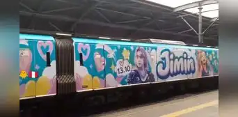 BTS llega a la Línea 1 del Metro de Lima: así luce el nuevo diseño del tren creado por fans para Jimin