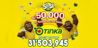 Resultados de La Tinka del miércoles 7 de octubre: números ganadores, premios del Pozo Millonario, boliyapa, S/50.000 y más Resultados de La Tinka del miércoles 7 de octubre: números ganadores, premios del Pozo Millonario, boliyapa, S/50.000 y más