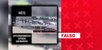 Es falso que BTS haya sido captado durante un ensayo previo a sus conciertos en Perú: virales muestran a ENHYPEN, otro grupo surcoreano que visitó el país en julio