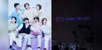 BTS recibió de regalo en Lima un impresionante show de drones: estas son las imágenes del ambicioso proyecto de las fans