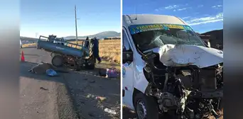 Tragedia en Puno: chofer y pareja de esposos mueren en choque entre minivan y motocarga en vía Juliaca-Capachica