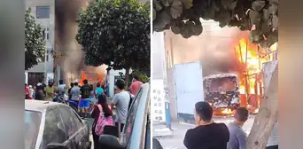 Incendio en Santa Anita afecta vivienda y dos vehículos en cochera cerca del mercado Andahuaylas Incendio en Santa Anita afecta vivienda y dos vehículos en cochera cerca del mercado Andahuaylas