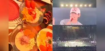 V de BTS confiesa en pleno concierto que sufrió indigestión por comer comida peruana en exceso: "No di el 100% de mí" V de BTS confiesa en pleno concierto que sufrió indigestión por comer comida peruana en exceso: "No di el 100% de mí"