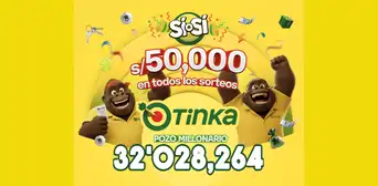 Resultados de La Tinka del domingo 11 de octubre: números ganadores, premios del Pozo Millonario, boliyapa, S/50.000 y más