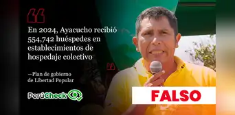 Plan de gobierno de Libertad Popular confunde cifras de arribos de turistas a Ayacucho Plan de gobierno de Libertad Popular confunde cifras de arribos de turistas a Ayacucho