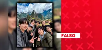 Es falso que BTS haya visitado Machu Picchu durante su visita al Perú: imagen fue elaborada con inteligencia artificial Es falso que BTS haya visitado Machu Picchu durante su visita al Perú: imagen fue elaborada con inteligencia artificial