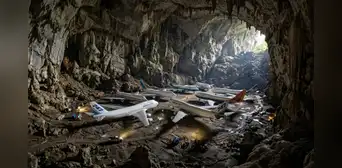 Una enorme cámara subterránea y natural fue descubierta: es tan grande que caben 8 Boeing 747