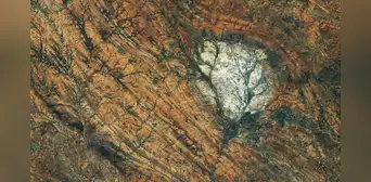 Un astronauta de la Estación Espacial detecta una gigante extensión de roca similar a la de la Luna en la Tierra