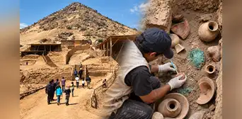 Estuvo más de 1.400 años bajo tierra con una máscara de metal en el rostro: descubren la tumba de un infante de la élite mochica en Perú