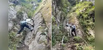 Turista ucraniano queda atrapado en montaña cerca de Machu Picchu: policías logran rescatarlo