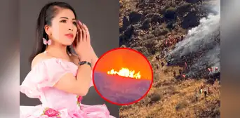 Cantante folclórica Dayan Flor comparte conmovedoras imágenes de cómo quedó Puno tras incendios forestales: “Me duele profundamente”