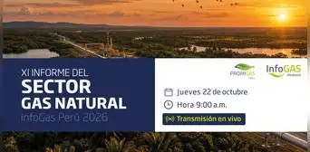 Gas natural en Perú: presentarán informe sobre situación y desafíos del sector en 2026